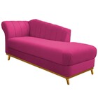 Recamier Vanessa 185cm Lado Direito Suede Pink - Amarena Móve