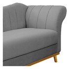 Recamier Vanessa 185cm Lado Esquerdo Corano Cinza - Doce Sonh