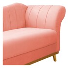 Recamier Vanessa 185cm Lado Esquerdo Suede Coral - Doce Sonho