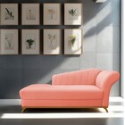 Recamier Vanessa 185cm Lado Esquerdo Suede Coral - Doce Sonho