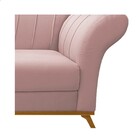 Recamier Vanessa 185cm Lado Esquerdo Suede Rosê - Amarena Móv