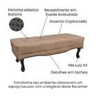 Recamier Vicenza Suede Bege 140 Cm