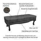 Recamier Vicenza Suede Cinza 195 Cm