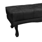 Recamier Vicenza Suede Preto 195 Cm