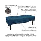 Recamier Vicenza Veludo Azul Marinho 160 Cm