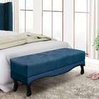 Recamier Vicenza Veludo Azul Marinho 195 Cm