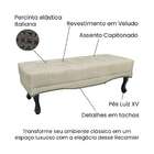 Recamier Vicenza Veludo Bege 90 Cm