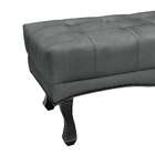 Recamier Vicenza Veludo Cinza 195 Cm