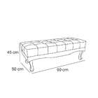 Recamier Vicenza Veludo Cobre 90 Cm