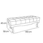 Recamier Vicenza Veludo Lilás 140 Cm