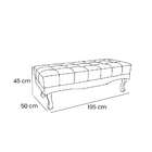 Recamier Vicenza Veludo Lilás 195 Cm