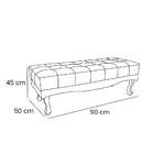 Recamier Vicenza Veludo Lilás 90 Cm