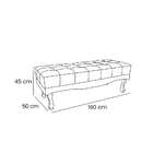 Recamier Vicenza Veludo Marrom 160 Cm