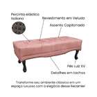 Recamier Vicenza Veludo Rosa 90 Cm