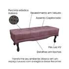 Recamier Vicenza Veludo Uva 160 Cm