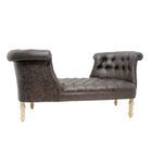 Recamiere Captone Encosto Duplo  Marrom