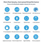 Receptor De Audio Bluetooth 5.0 Rca Aux Óptico Conexão Nfc