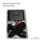 Receptor De Áudio Usb Tipo-c Bluetooth 5.0 Nfc C/ P2 E Rca