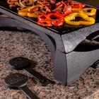 Rechaud Álcool Chapa Espiriteira De Ferro 2 Chamas 25x41cm