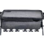 Rechaud Colonial Liso Ferro Fundido 1 Chama Santana 39x25 Cm