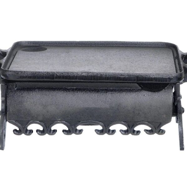 Rechaud Colonial Liso Ferro Fundido 1 Chama Santana 39x25 Cm