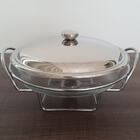 Rechaud De Mesa Com Assadeira E Tampa Panela Rechaud Brinox