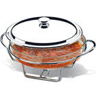 Rechaud De Mesa Com Assadeira E Tampa Panela Rechaud Brinox