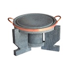 Rechaud Fogareiro E Bifeteira Em Pedra Sabão 22 Cm