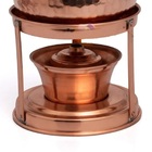 Rechaud Fogareiro Em Cobre Fondue Queijo E Chocolate 1900ml