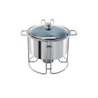 Rechaud Redondo Em Inox Brinox Savoy 4 5l