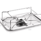 Réchaud Retangular Com Placa Difusora Aço Inox 4 Lts Forma
