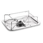 Réchaud Retangular Com Placa Difusora Aço Inox 4 Lts Forma