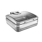 Rechaud Tramontina Banho Maria Retangular Em Aço Inox Com Tam