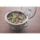 Rechaud Tramontina Redondo Em Aço Inox Banho Maria Com Suport