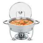 Rechaud Tramontina Redondo Em Aço Inox Banho Maria Com Suport