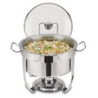 Rechaud Tramontina Redondo Em Aço Inox Banho Maria Com Suport