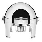 Rechaud Tramontina Redondo Em Aço Inox Banho Maria Tampa Gira