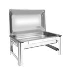 Rechaud Tramontina Retangular Em Aço Inox Banho Maria Tampa R