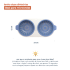 Recipiente Para Fazer Ovo No Microondas De Plástico Azul Azul