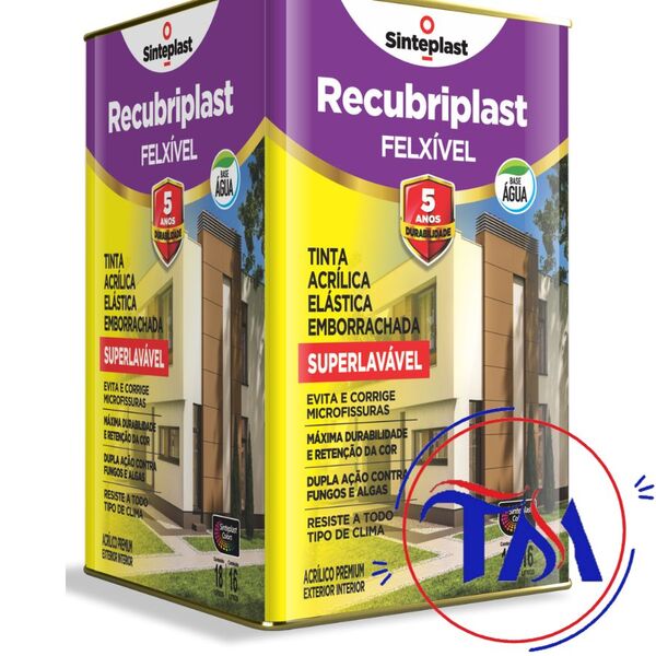Recubriplast Flexivel Fosco 18 Lt  Cinza Elefante