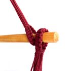 Rede Cadeira Trançada Vinho