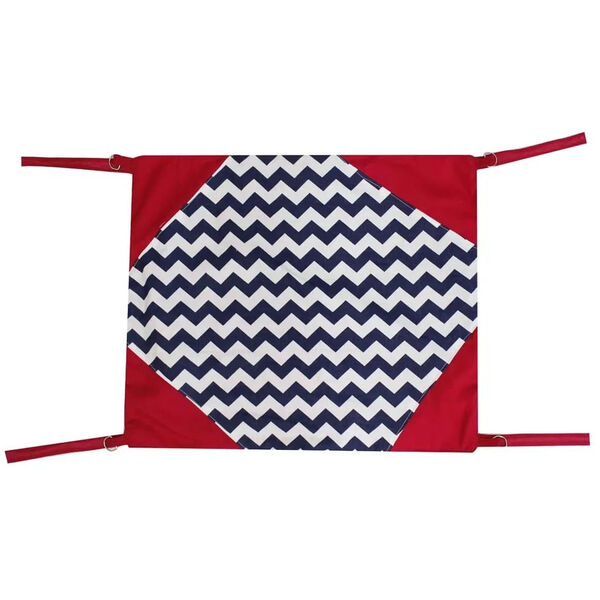 Rede De Cadeira Para Gatos Estampa Marinho E Vermelho