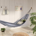 Rede de Descanso  Tecido Cinza 145x380cm Santa Luzia