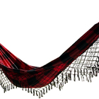 Rede De Descanso Casal Dormir Super Resistente Vermelho E Pre