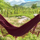 Rede De Descanso Casal Dormir Super Resistente Vinho