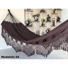 Rede De Descanso Dormir Marrom Lisa Reforçada Bucho De Boi Lu