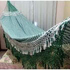 Rede De Descanso King Maria Bonita De Luxo Verde E Branco