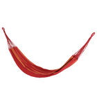 Rede de Descanso  de Descanso Tecido Listrada Laranja 145x380cm Santa Luzia