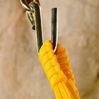 Rede De Dormir Camping Nylon Impermeavel Tarrafa Amarela