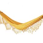 Rede De Dormir Casal Balanço De Algodão Amarela